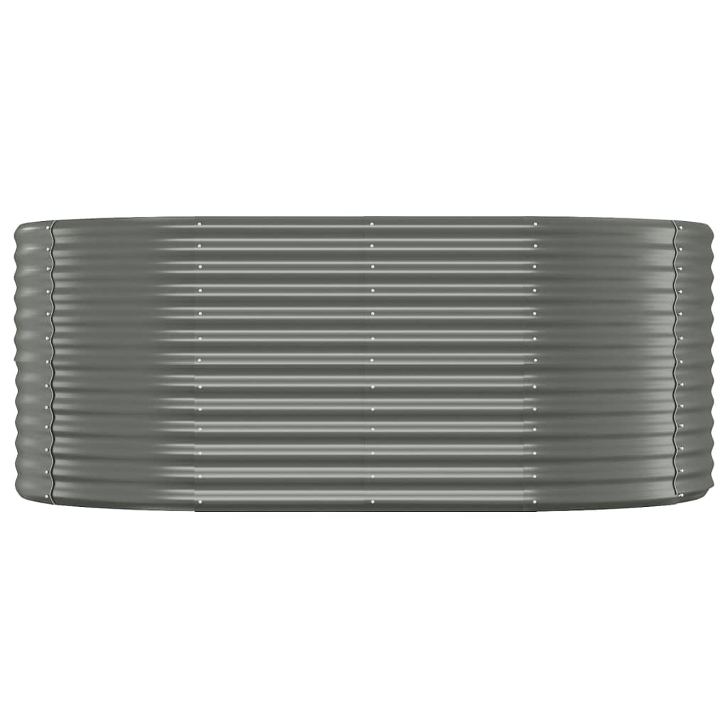 vidaXL Garden Raised Bed Patio Outdoor Raised Planter Box Powder-coated Steel