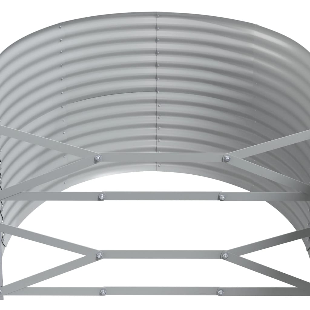 vidaXL Garden Raised Bed Patio Outdoor Raised Planter Box Powder-coated Steel