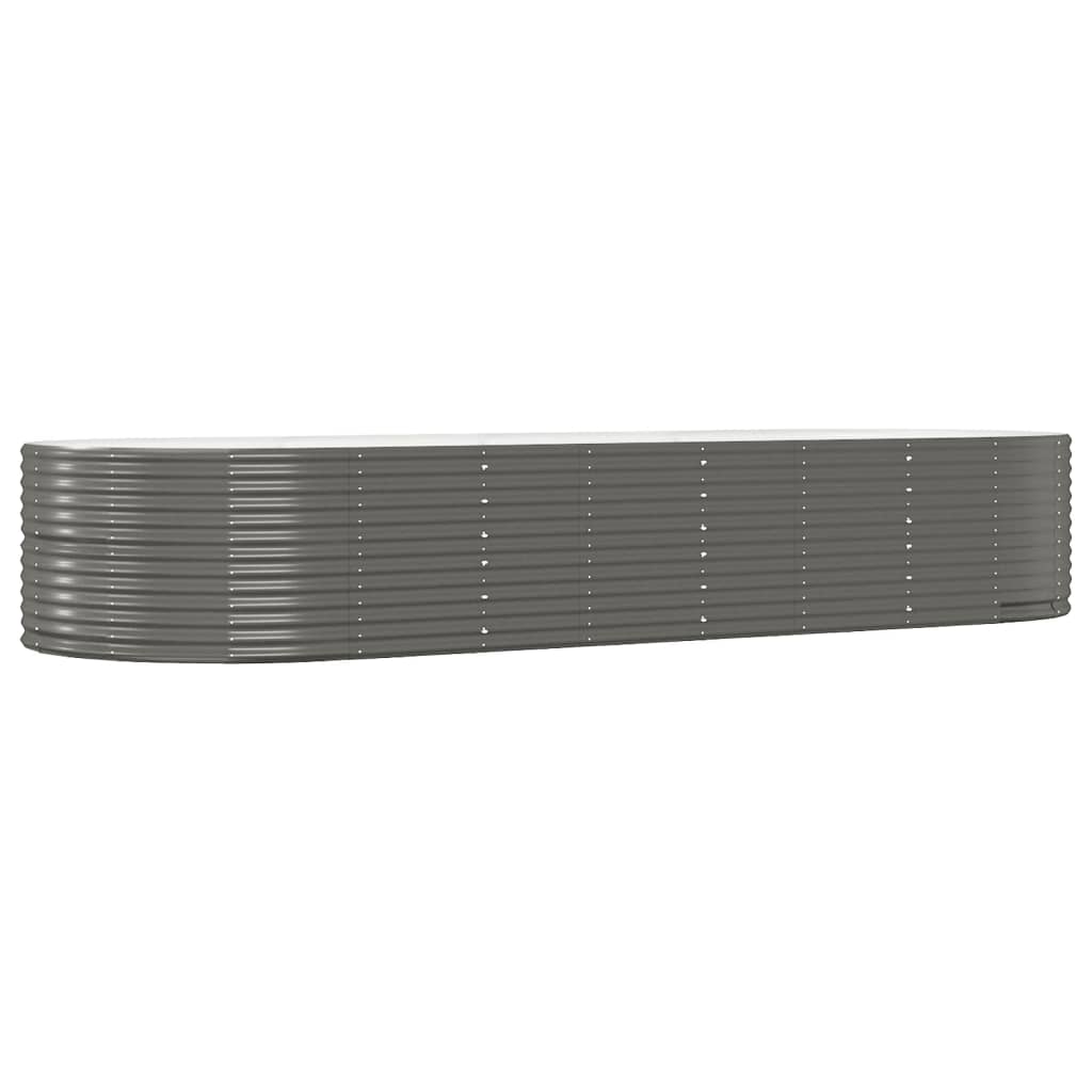 vidaXL Garden Raised Bed Patio Outdoor Raised Planter Box Powder-coated Steel