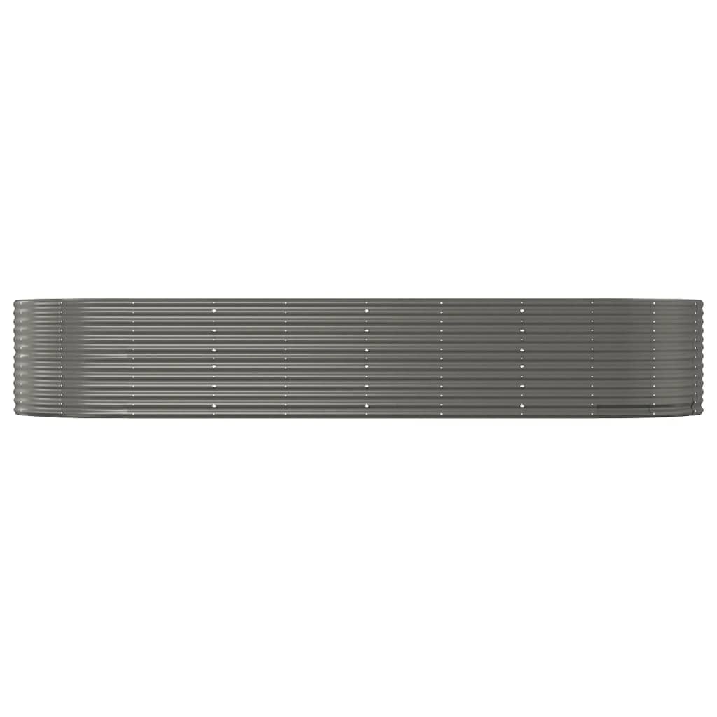 vidaXL Garden Raised Bed Patio Outdoor Raised Planter Box Powder-coated Steel