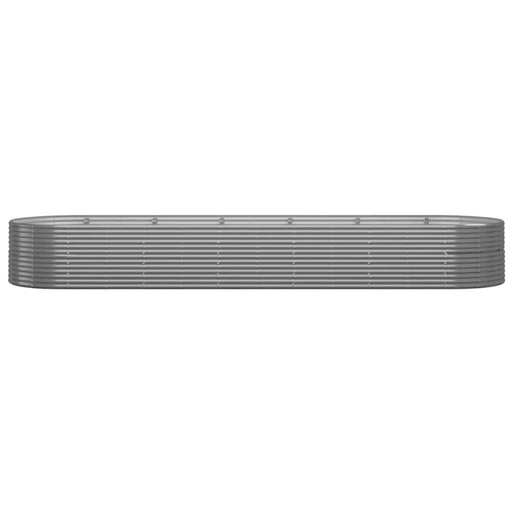 vidaXL Garden Raised Bed Patio Outdoor Raised Planter Box Powder-coated Steel
