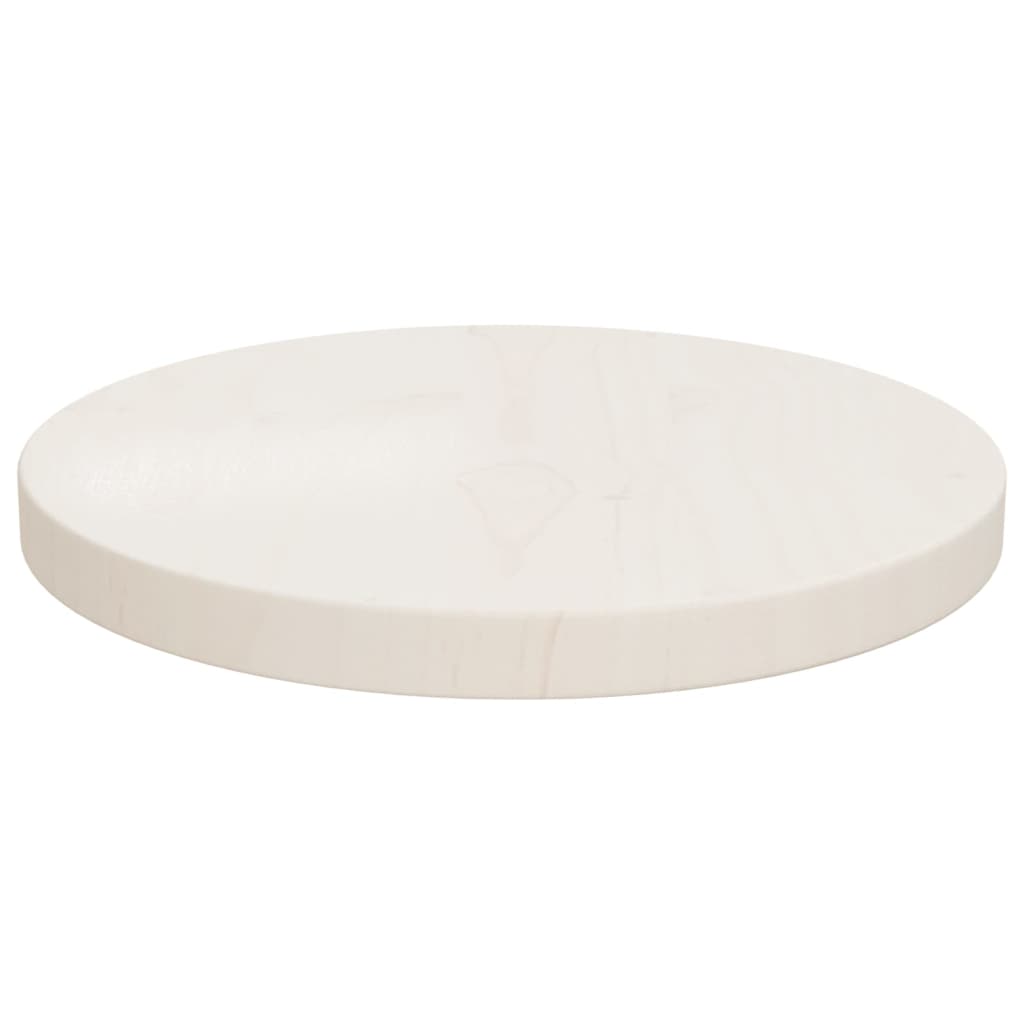 vidaXL Table Top Replacement Round for Garden Coffee Table Solid Wood Pine-2