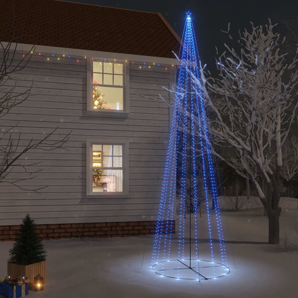 vidaXL Christmas Cone Tree Decoration Artificial Christmas Tree with LEDs