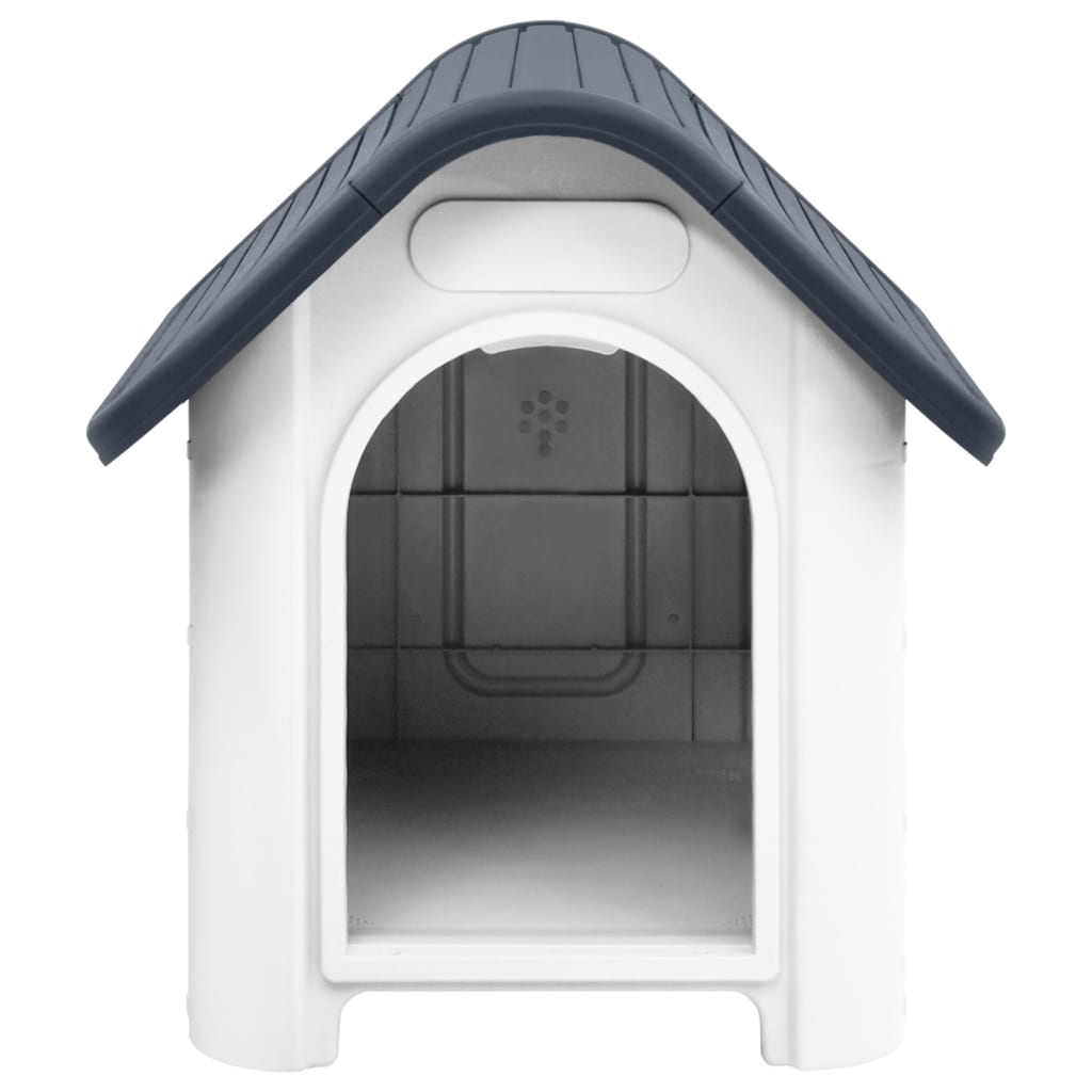 vidaXL Dog House Garden Dog Kennel Small Pet Cage Puppy Shelter Polypropylene-0