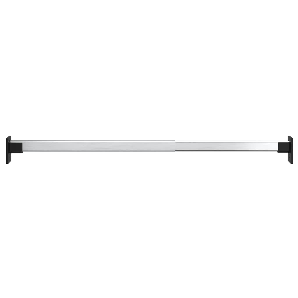 vidaXL Telescopic Wardrobe Rails 4 pcs Silver 22.8"-39.4"