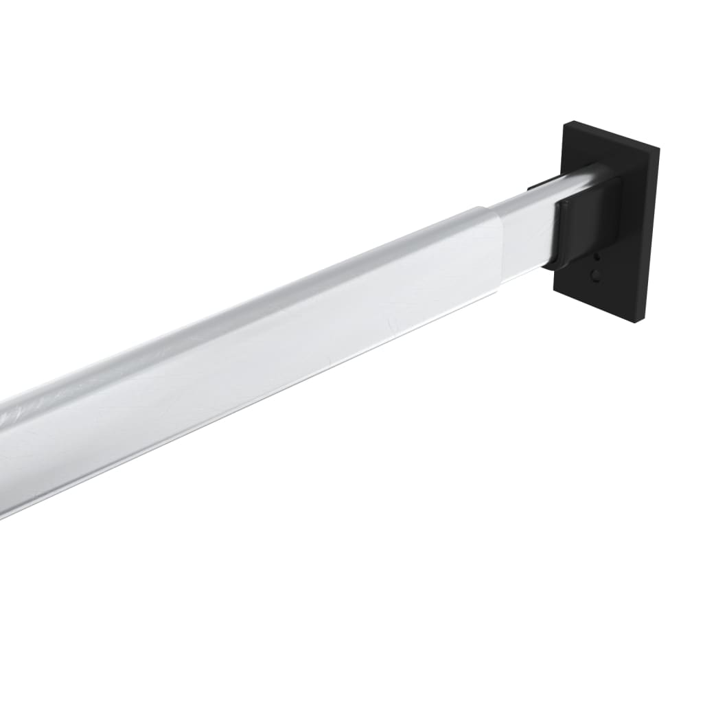 vidaXL Telescopic Wardrobe Rails 4 pcs Silver 22.8"-39.4"