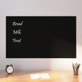 vidaXL Wall-mounted Magnetic Board Black 39.4"x23.6" Tempered Glass
