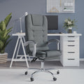 vidaXL Massage Reclining Office Chair Massage Office Adjustable Chair Fabric
