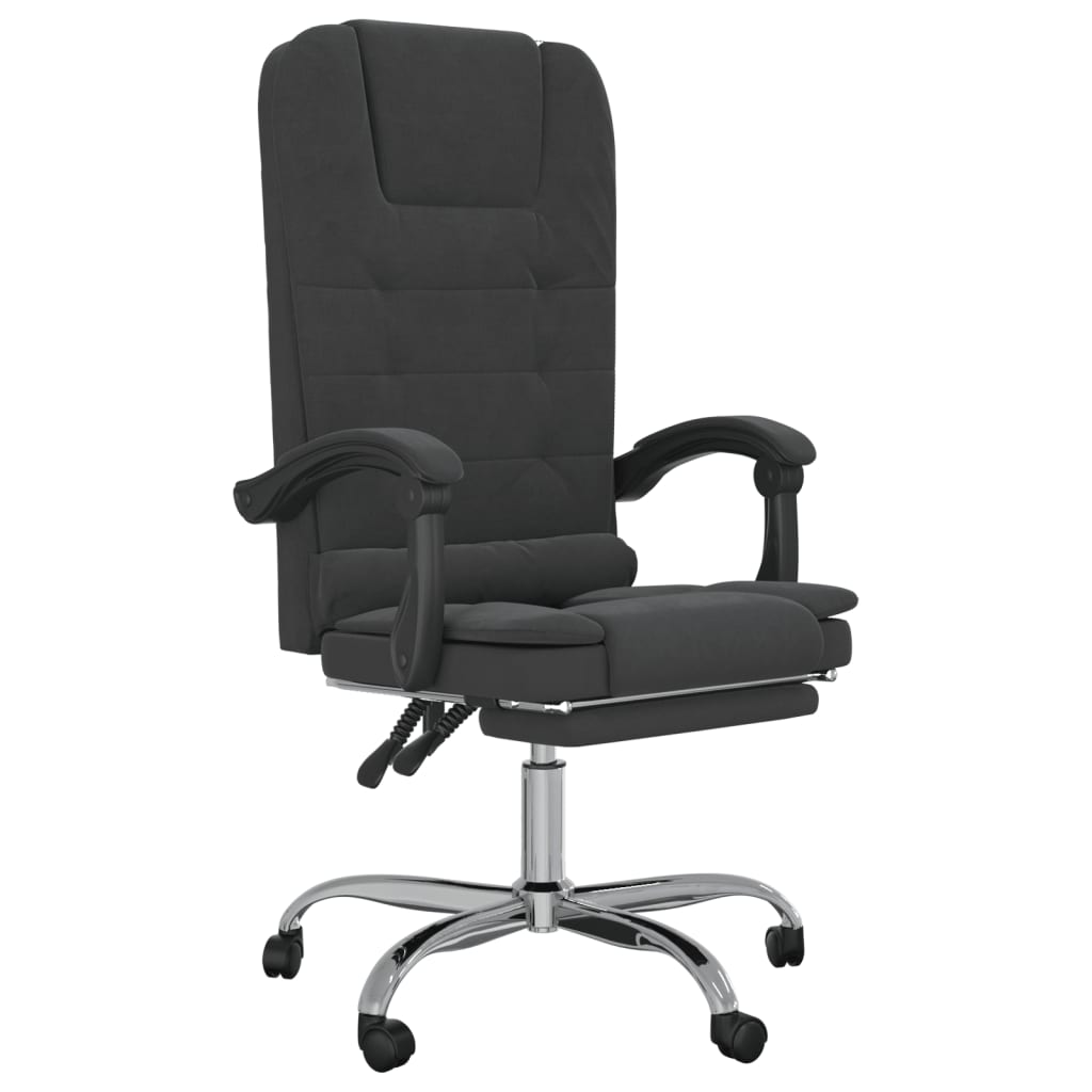 vidaXL Massage Chair 360 Degree Swivel Reclining Desk Office Chair Velvet