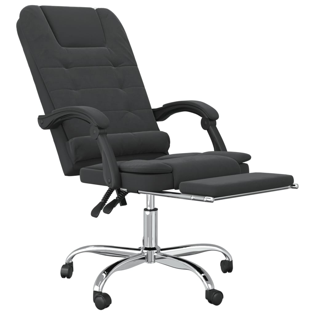 vidaXL Massage Chair 360 Degree Swivel Reclining Desk Office Chair Velvet