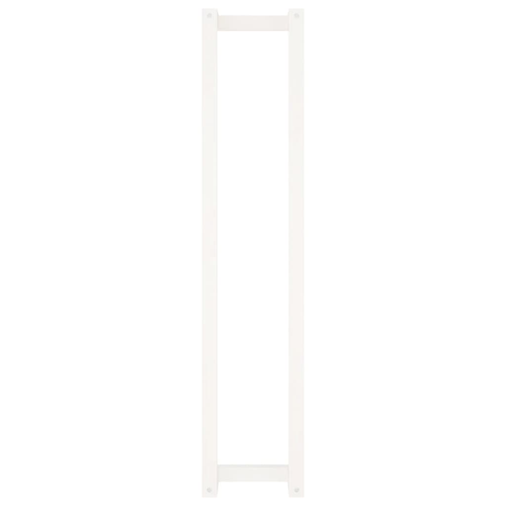 vidaXL Towel Rack White 9.1"x7.1"x43.3" Solid Wood Pine