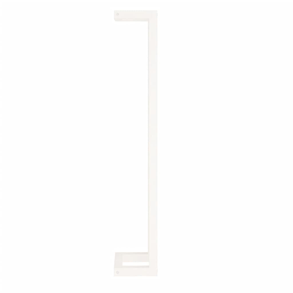 vidaXL Towel Rack White 9.1"x7.1"x43.3" Solid Wood Pine