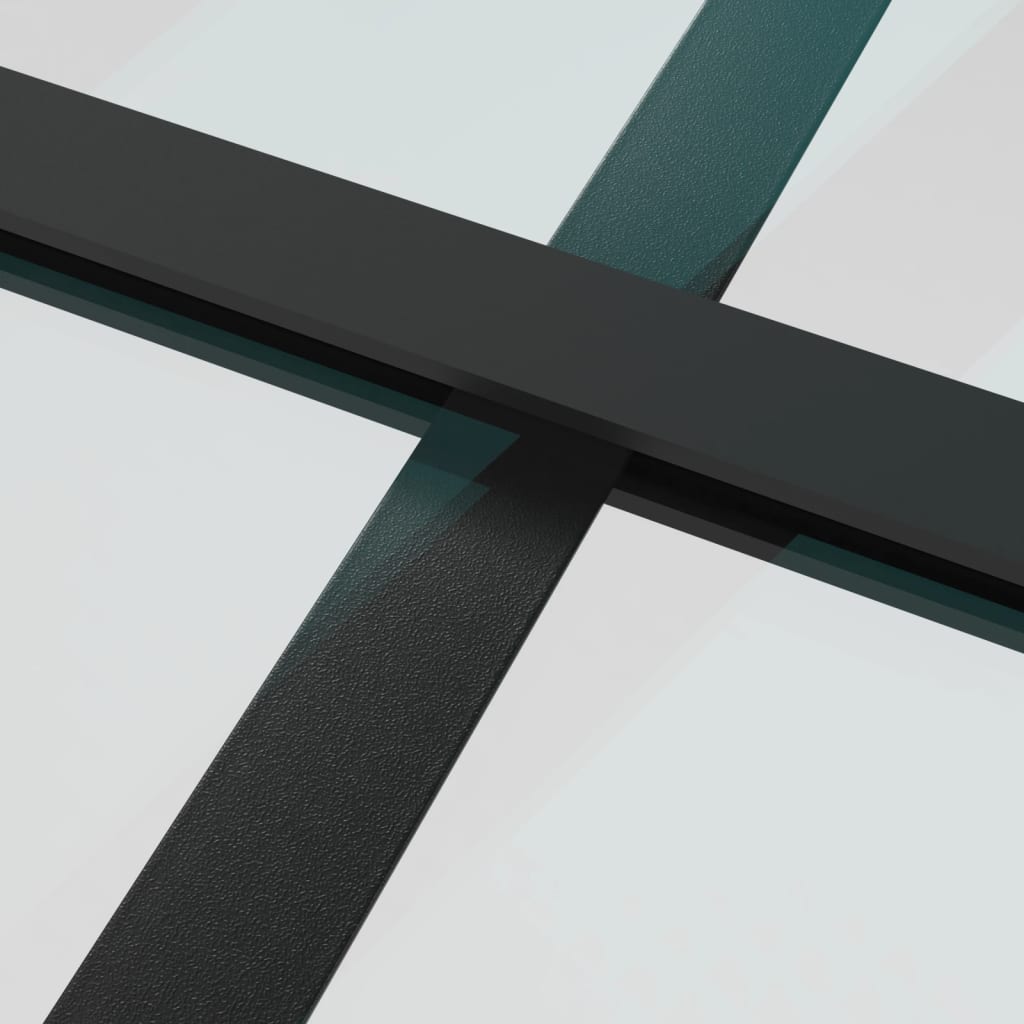 vidaXL Interior Door 29.9"x79.3" Black Matt Glass and Aluminum-4