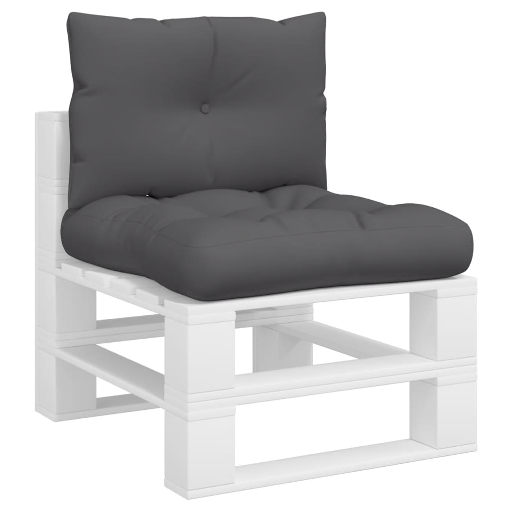 vidaXL Pallet Cushions 2 pcs Anthracite Fabric-2