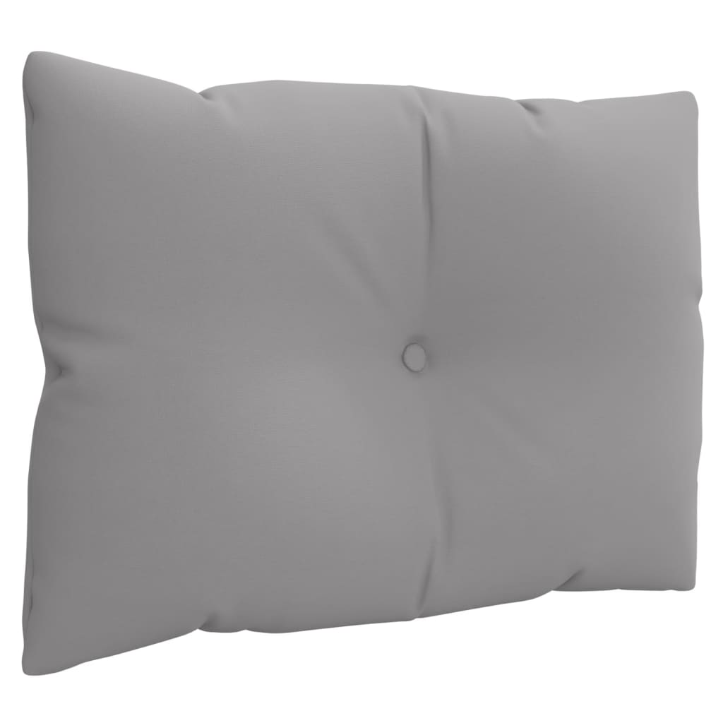 vidaXL Pallet Cushions 3 pcs Gray Fabric-3