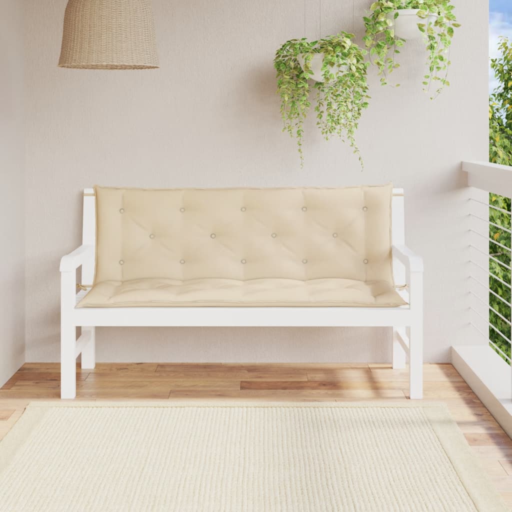 vidaXL Garden Bench Cushions Outdoor Patio Seating Pad 2 Pcs Oxford Fabric-5