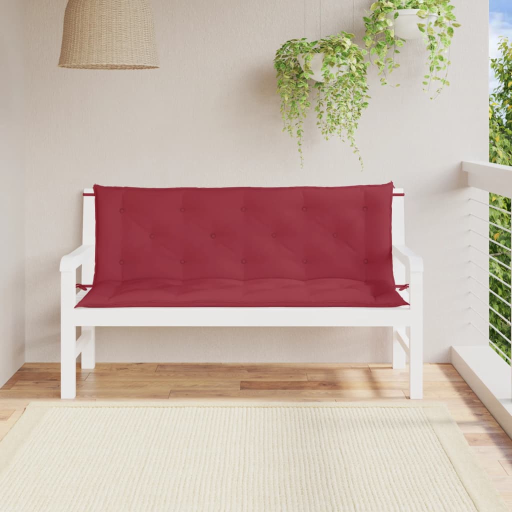 vidaXL Garden Bench Cushions Outdoor Patio Seating Pad 2 Pcs Oxford Fabric-27