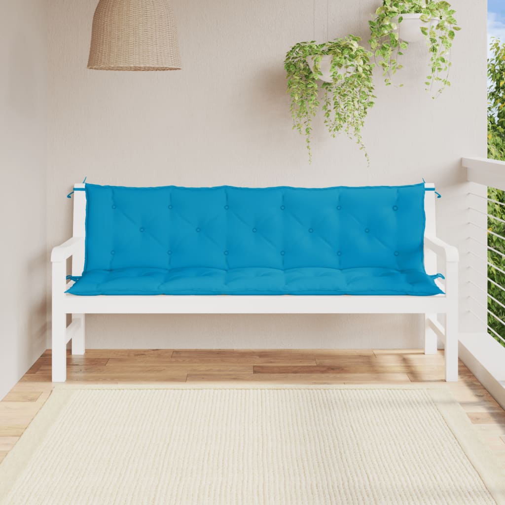 vidaXL Garden Bench Cushions Outdoor Patio Seating Pad 2 Pcs Oxford Fabric-13
