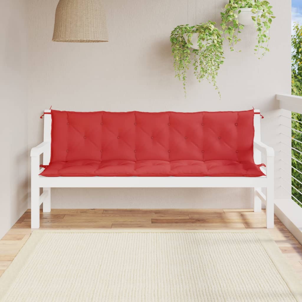 vidaXL Garden Bench Cushions Outdoor Patio Seating Pad 2 Pcs Oxford Fabric-17