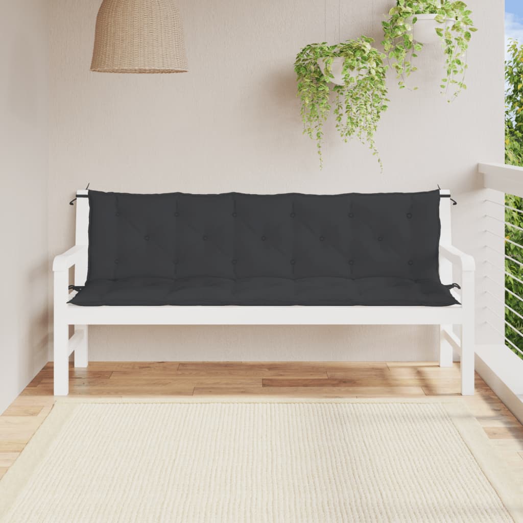 vidaXL Garden Bench Cushions Outdoor Patio Seating Pad 2 Pcs Oxford Fabric-6
