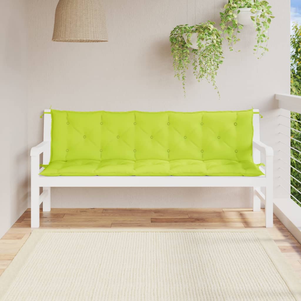 vidaXL Garden Bench Cushions Outdoor Patio Seating Pad 2 Pcs Oxford Fabric-8