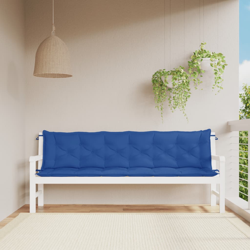 vidaXL Garden Bench Cushions Outdoor Patio Seating Pad 2 Pcs Oxford Fabric-21
