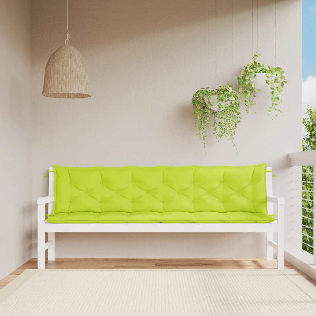 vidaXL Garden Bench Cushions Outdoor Patio Seating Pad 2 Pcs Oxford Fabric-7