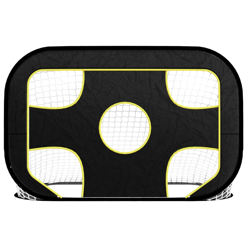vidaXL Football Goal Net with Target 47.2"x31.5"x31.5" Polyester