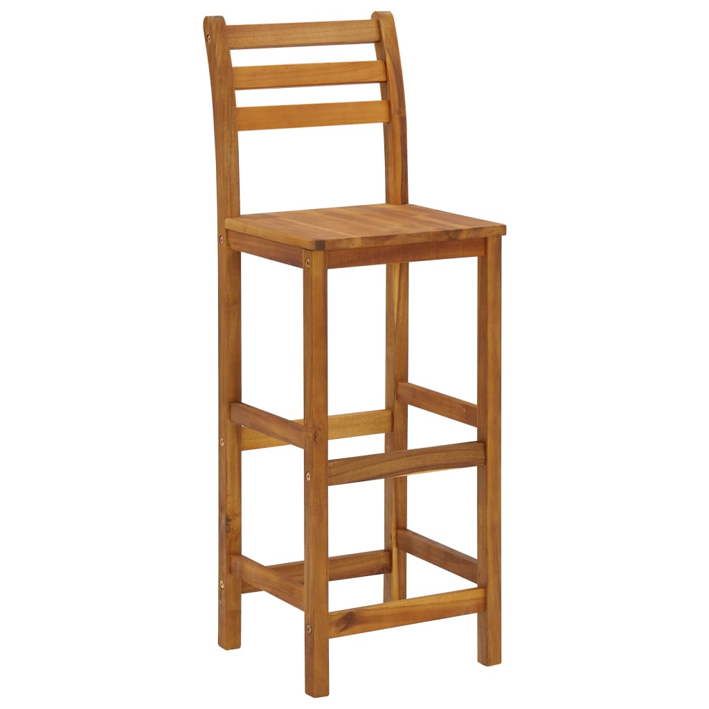 vidaXL 7 Piece Patio Bar Set Solid Wood Acacia