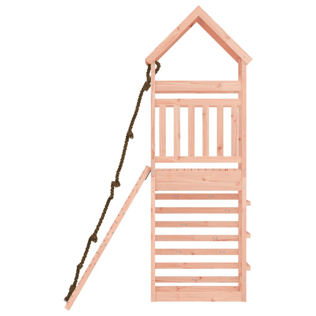 vidaXL Playhouse with Climbing Wall Solid Wood Douglas