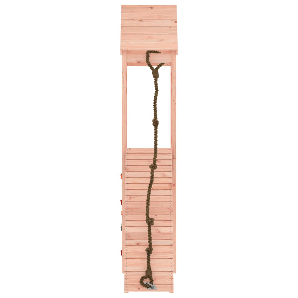 vidaXL Playhouse with Climbing Wall Solid Wood Douglas