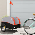vidaXL Bike Trailer Kids Bicycle Cargo Wagon Buggy Carriage Cycle Trailer Iron