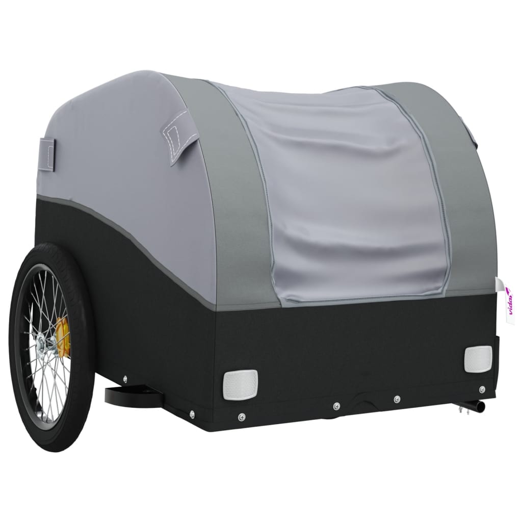 vidaXL Bike Trailer Kids Bicycle Cargo Wagon Buggy Carriage Cycle Trailer Iron