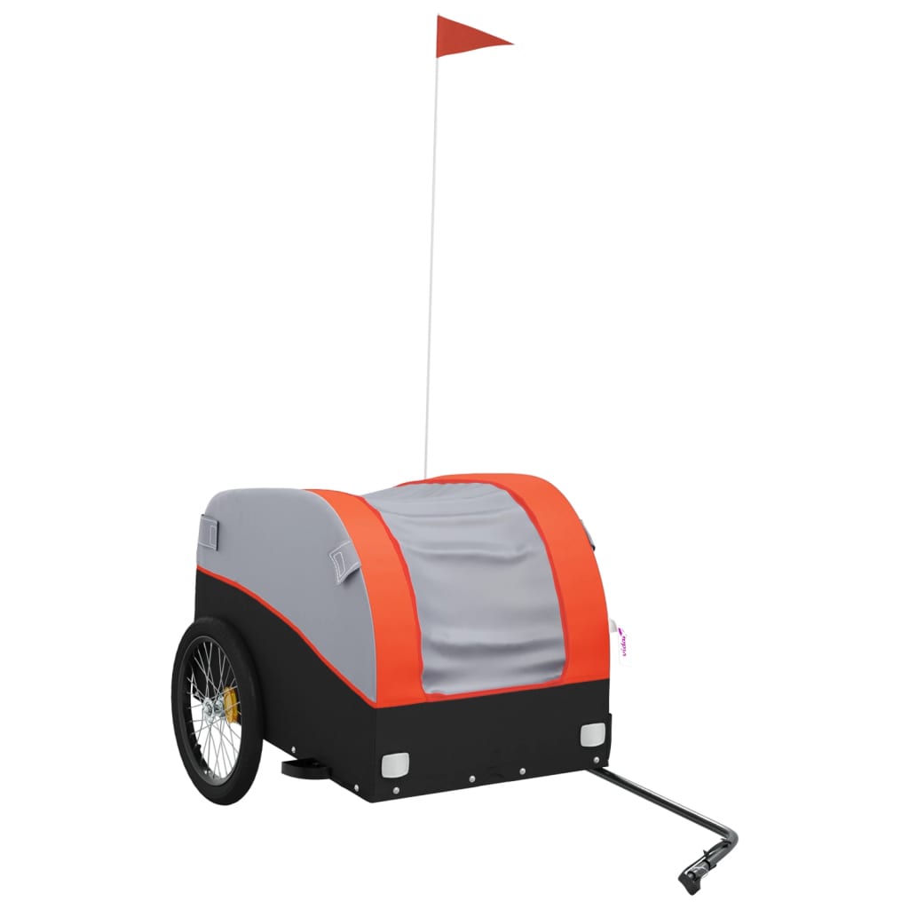 vidaXL Bike Trailer Kids Bicycle Cargo Wagon Buggy Carriage Cycle Trailer Iron