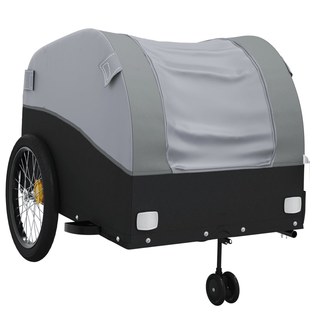 vidaXL Bike Trailer Kids Bicycle Cargo Wagon Buggy Carriage Cycle Trailer Iron