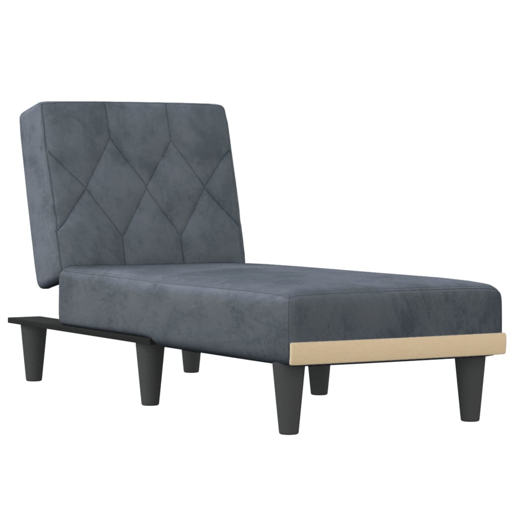 vidaXL Lounger Settee Lounge Sofa Chair Bed Seating for Living Room Velvet