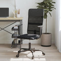 vidaXL Office Chair Office Computer Desk Chair Mesh Fabric and Faux Leather