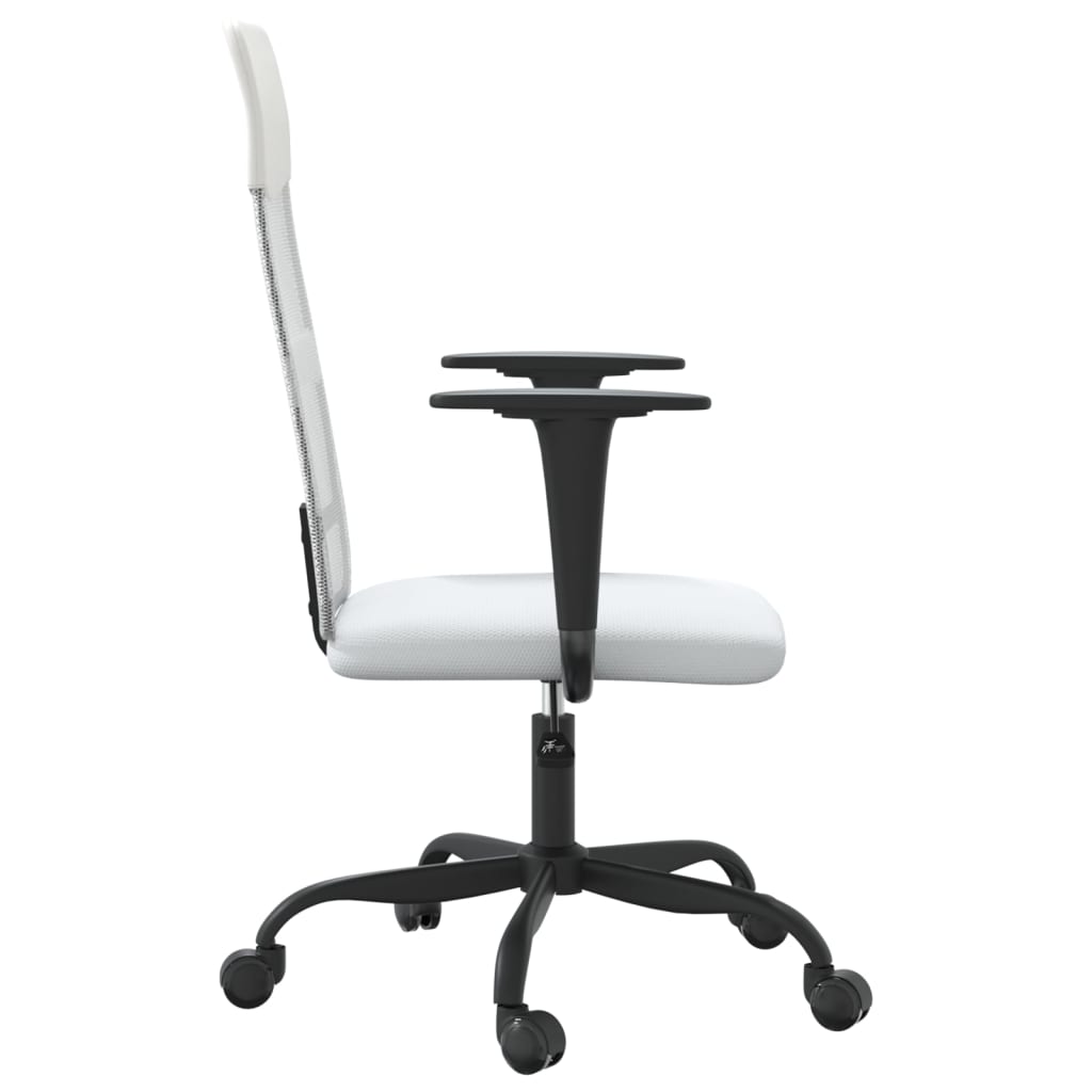 vidaXL Office Chair Office Computer Desk Chair Mesh Fabric and Faux Leather