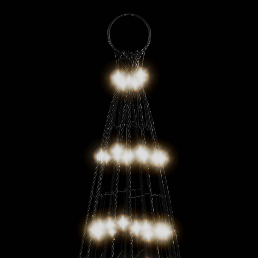 vidaXL Christmas Tree Light on Flagpole Outdoor Decoration Holiday Ornament-1