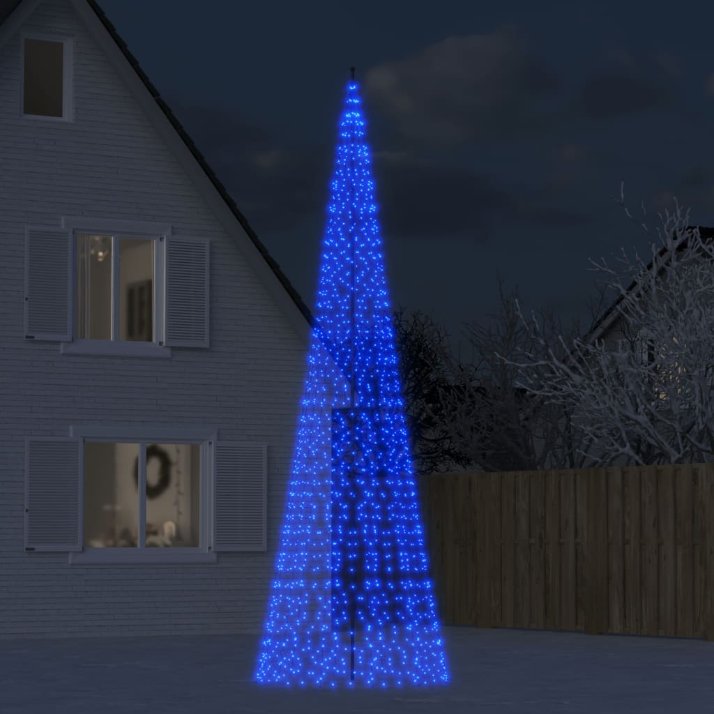 vidaXL Christmas Tree Light on Flagpole Outdoor Decoration Holiday Ornament-6