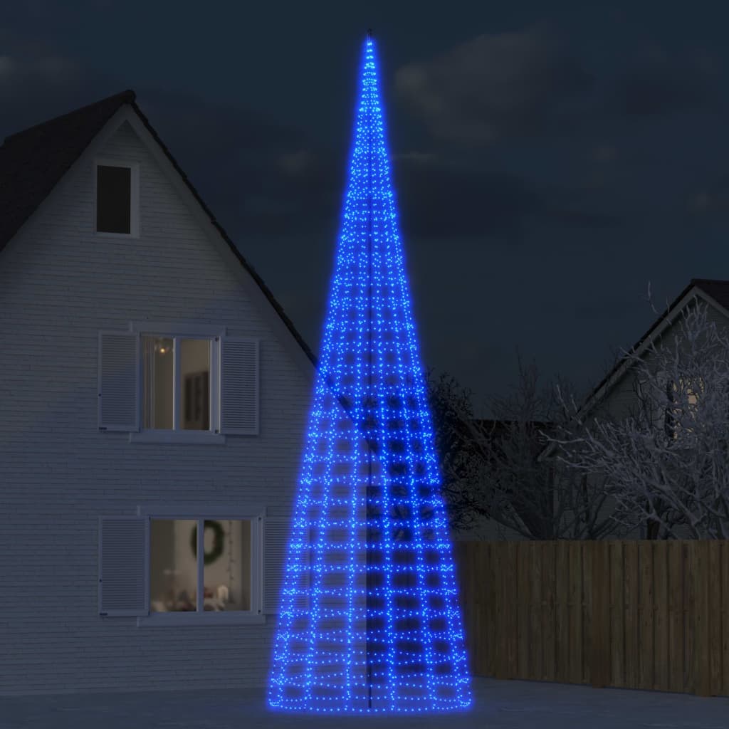 vidaXL Christmas Tree Light on Flagpole Outdoor Decoration Holiday Ornament-5