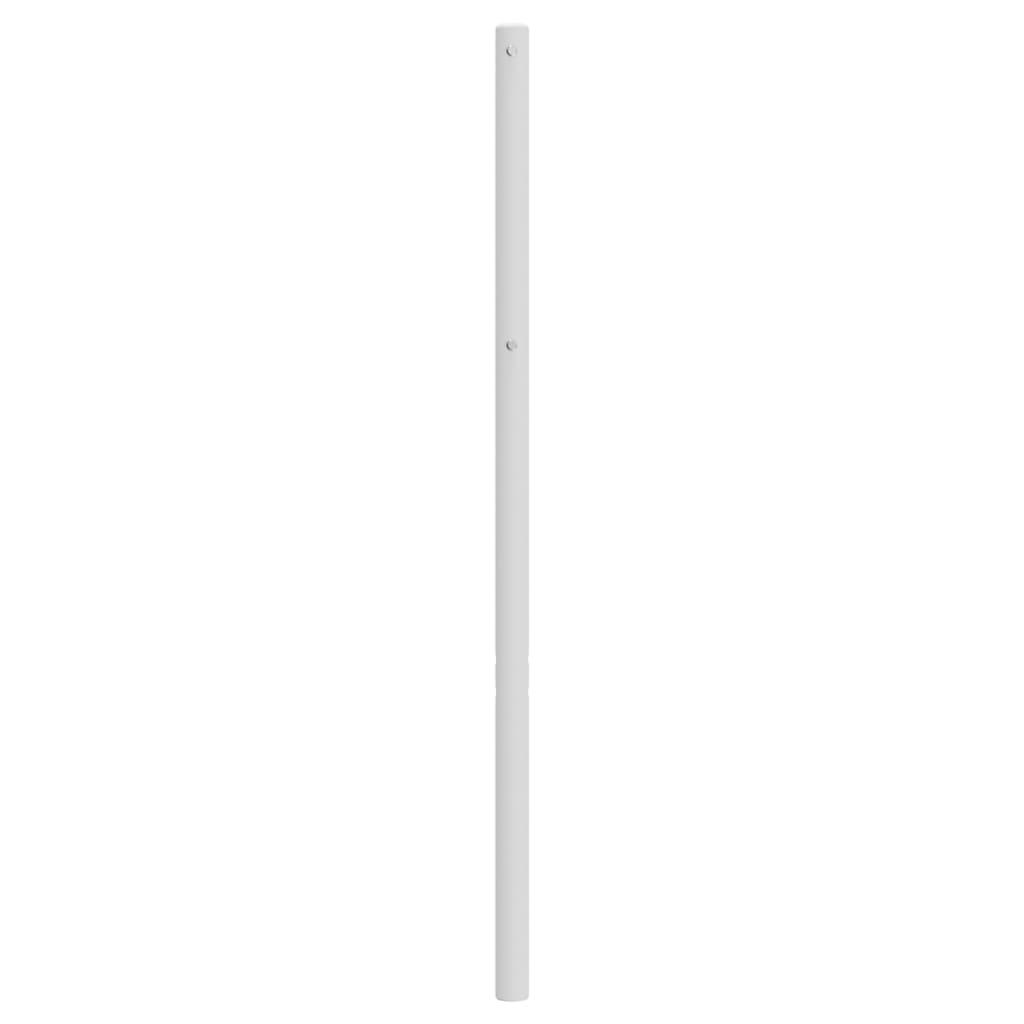 vidaXL Metal Headboard White 39.4"