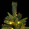 vidaXL Artificial Hinged Christmas Tree 300 LEDs 70.9"-0