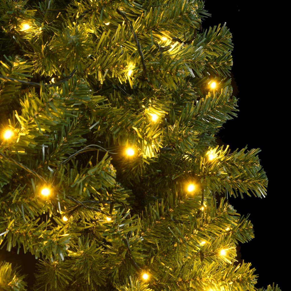 vidaXL Artificial Hinged Christmas Tree 300 LEDs 82.7"-0