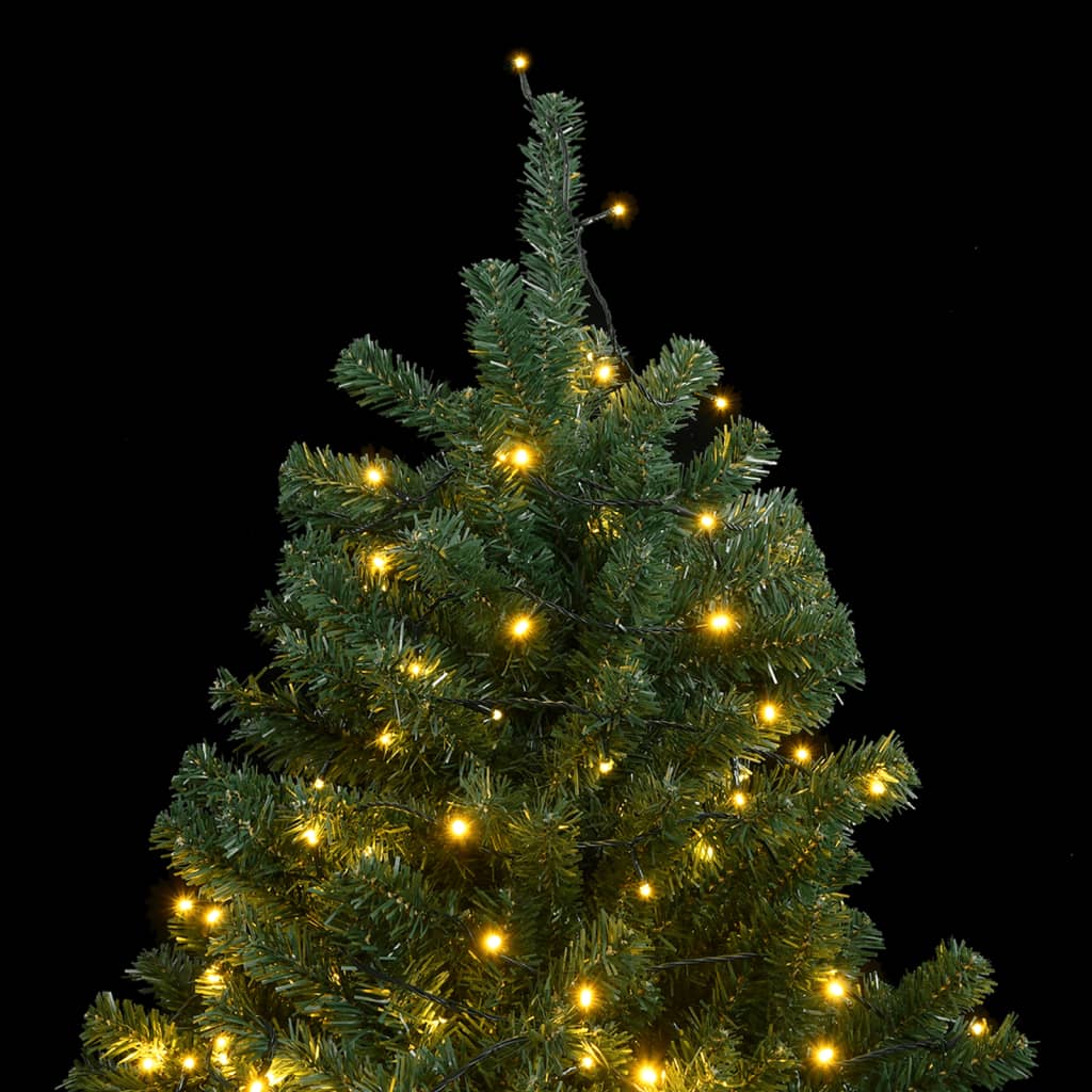 vidaXL Artificial Hinged Christmas Tree 300 LEDs 82.7"-1