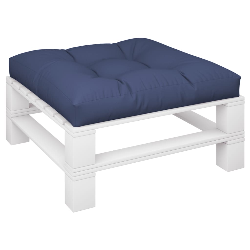 vidaXL Pallet Cushion Navy Blue 31.5"x31.5"x4.7" Fabric