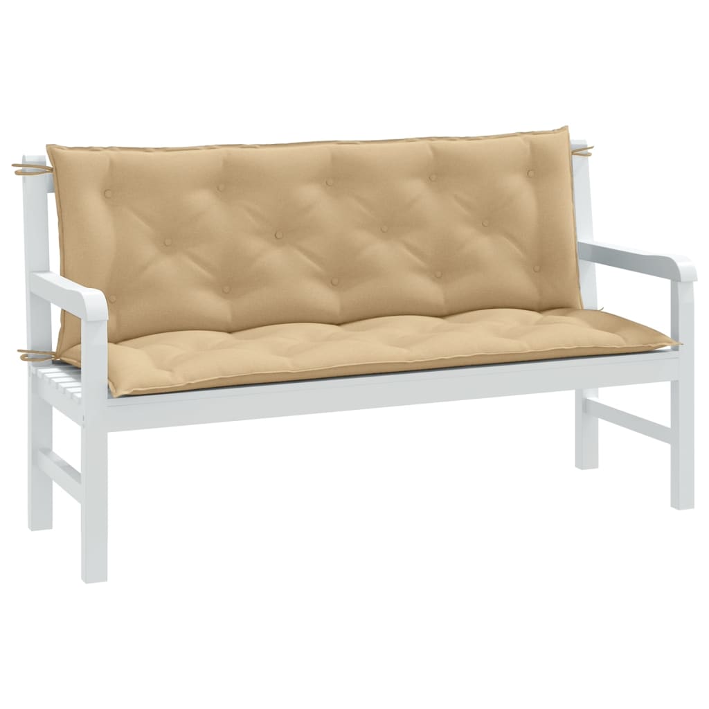 vidaXL Garden Bench Cushions Seat Pad Outdoor Patio Furniture 2 Pcs Fabric-10