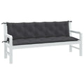 vidaXL Garden Bench Cushions Seat Pad Outdoor Patio Furniture 2 Pcs Fabric-0