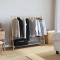 vidaXL Clothes Rack with Shelves 41.7"x13.4"x40.2" Bamboo