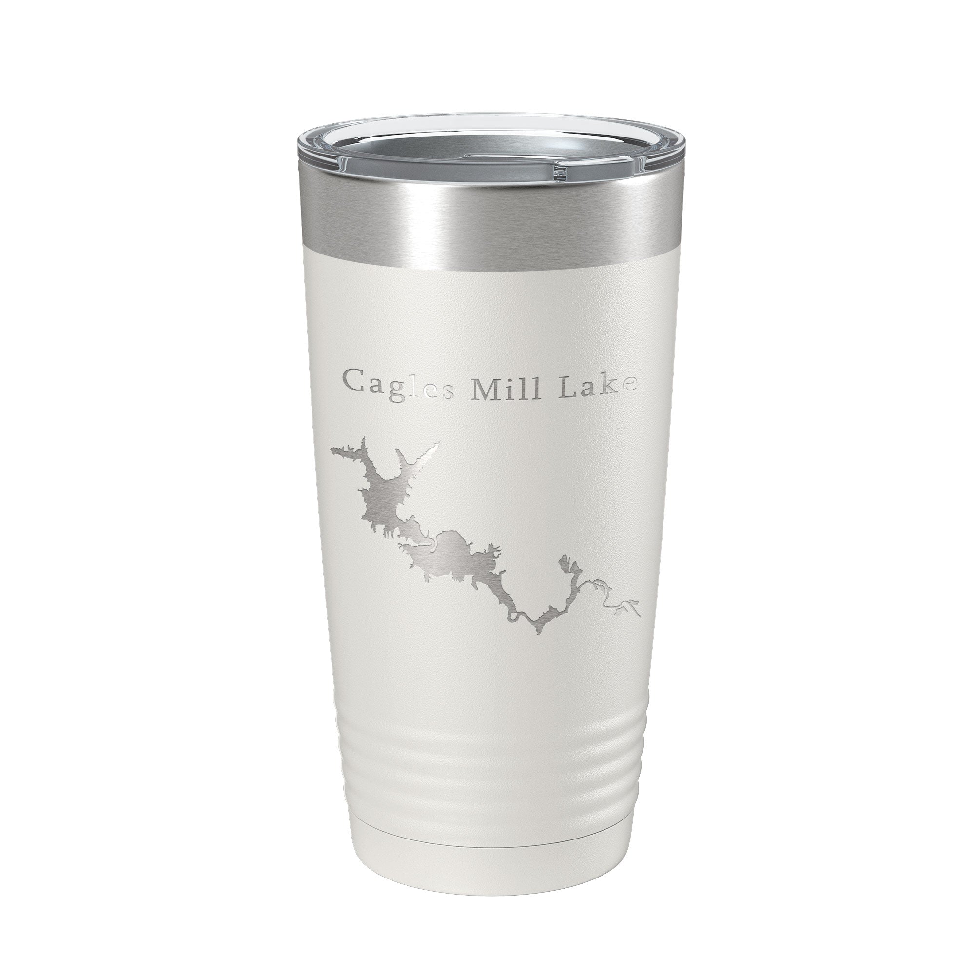 Cagles Mill Lake Map Tumbler Travel Mug Insulated Laser Engraved Coffee Cup Indiana 20 oz